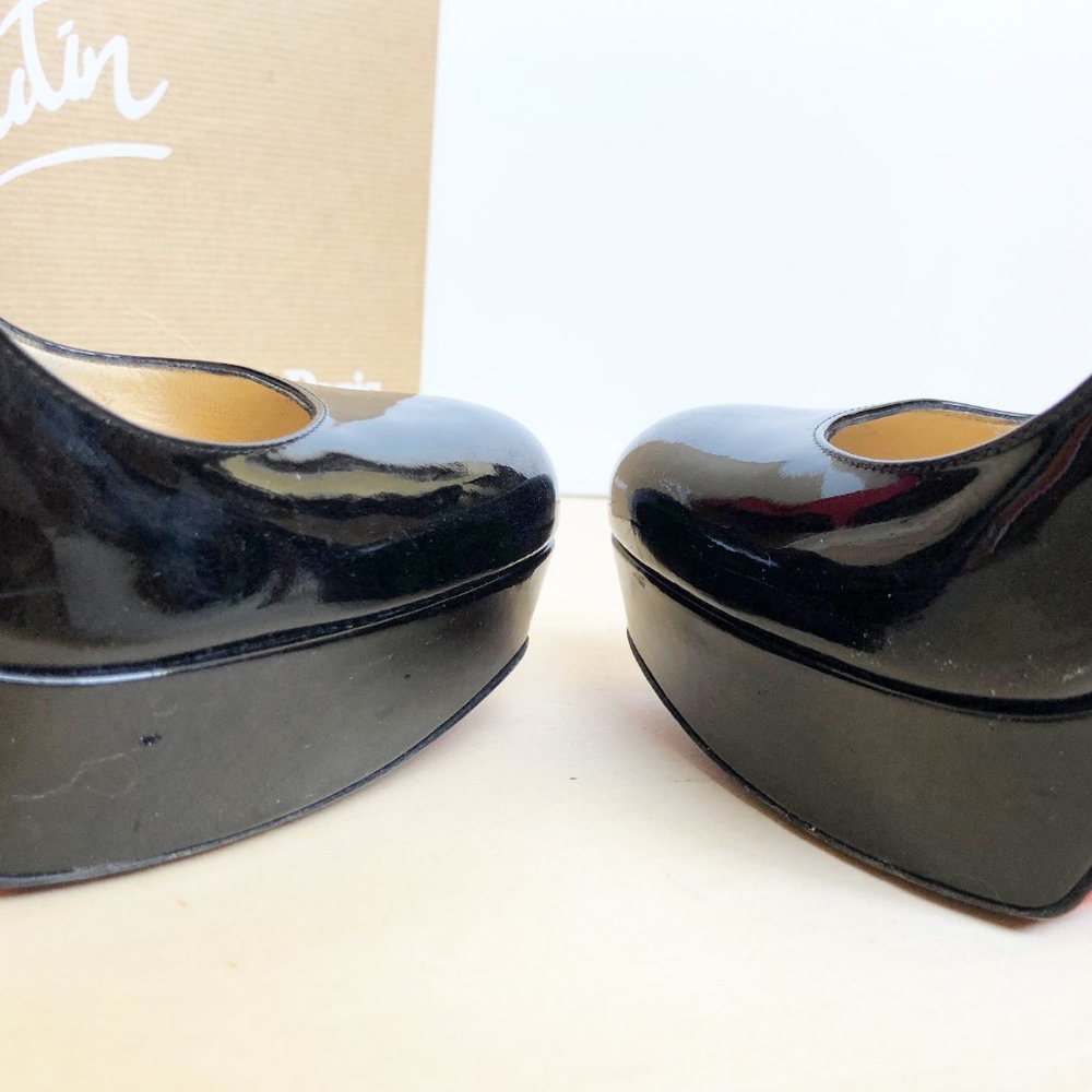 Christian Louboutin bianca 140 patent calf - BK01 - Picture 3 of 4